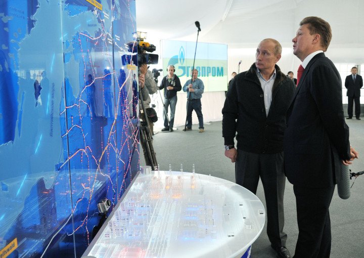 Russia’s leader Putin and Gazprom CEO Alexei Miller observe the Nord Stream Project in 2011 (Source: Alexey Nikolsky) Russia’s leader Putin and Gazprom CEO Alexei Miller observe the Nord Stream Project in 2011 (Source: Alexey Nikolsky)