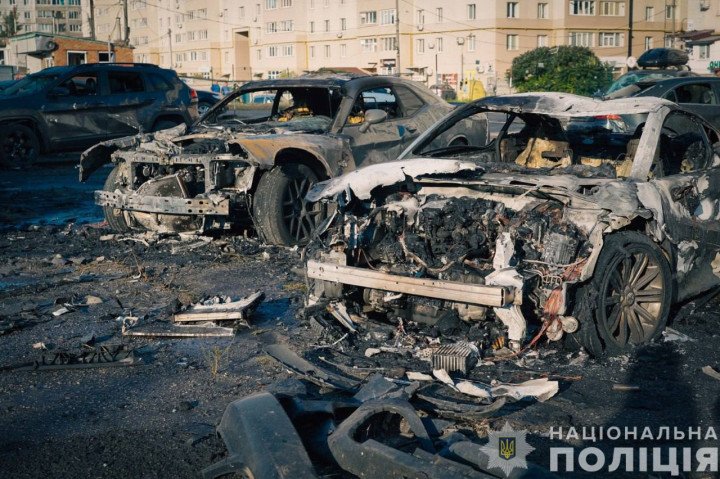 Aftermath of a Russian shelling in Sumy. (Source: Ukraine’s National Police) Aftermath of a Russian shelling in Sumy. (Source: Ukraine’s National Police)