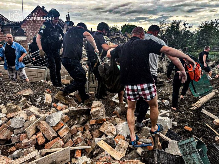 The aftermath of the Russian attack on Zolochiv, the Kharkiv region, Ukraine, on June 13, 2025. (Source: State Emergency Service of Ukraine in the Kharkiv region) The aftermath of the Russian attack on Zolochiv, the Kharkiv region, Ukraine, on June 13, 2025. (Source: State Emergency Service of Ukraine in the Kharkiv region)