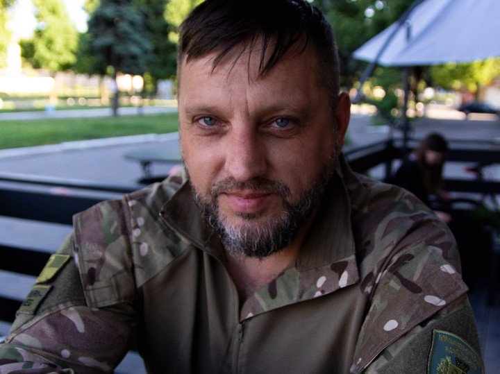 Vitalii Barabash, former military administrator for Adviivka, in Pokrovsk (Source: Jessica Daly UNITED24 Media) Vitalii Barabash, former military administrator for Adviivka, in Pokrovsk (Source: Jessica Daly UNITED24 Media)