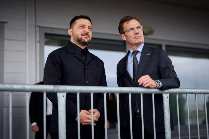 Volodymyr Zelensky and Ulf Kristersson Volodymyr Zelensky and Ulf Kristersson