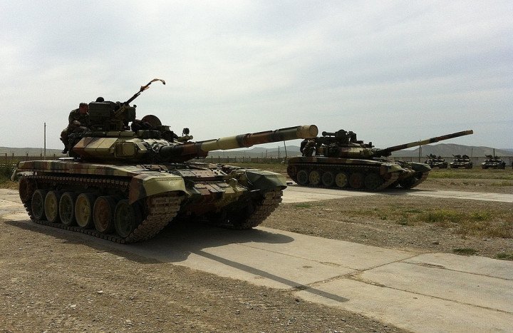 Tanques T-90S del ejército de Azerbaiyán. Foto ilustrativa. (Foto: Fuente abierta)