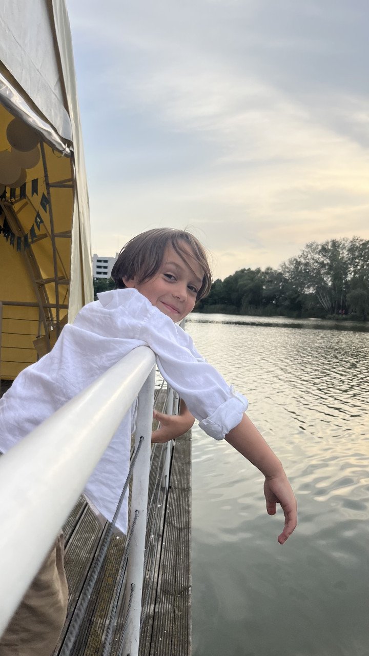 After the beginning of the full-scale invasion, 6-year-old Mykhailo and his mother spent some time in Spain, but have since returned to Ukraine. Photo: Andrii Ovod