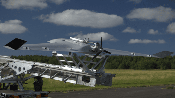 A Polish-produced Striker long-range strike unmanned aerial vehicle. (Source: Militarnyi)