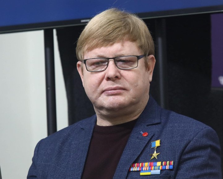 Volodymyr Zhemchuhov at the presentation of the fourth part of the educational project “Dialogues about War” took place. (Source: Volodymyr Zhemchuhov/Facebook) Volodymyr Zhemchuhov at the presentation of the fourth part of the educational project “Dialogues about War” took place. (Source: Volodymyr Zhemchuhov/Facebook)