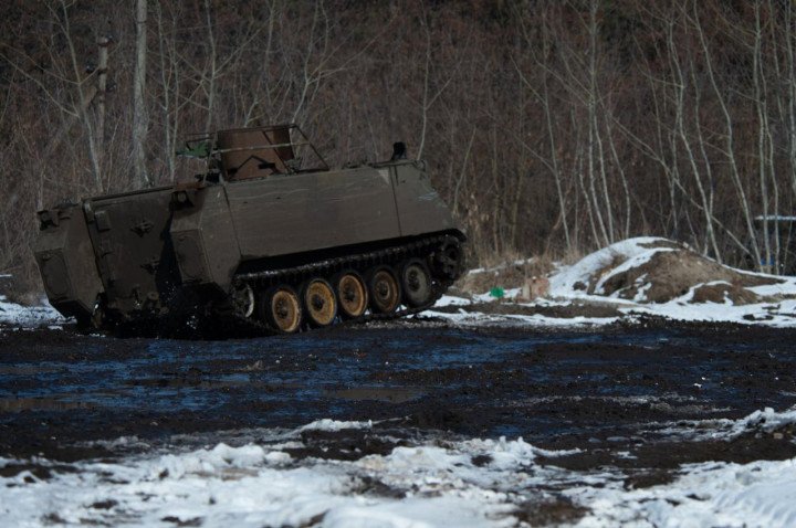 Repaired M113 APC undergoes testing. (Source: Logistics Forces Command/Facebook) Repaired M113 APC undergoes testing. (Source: Logistics Forces Command/Facebook)