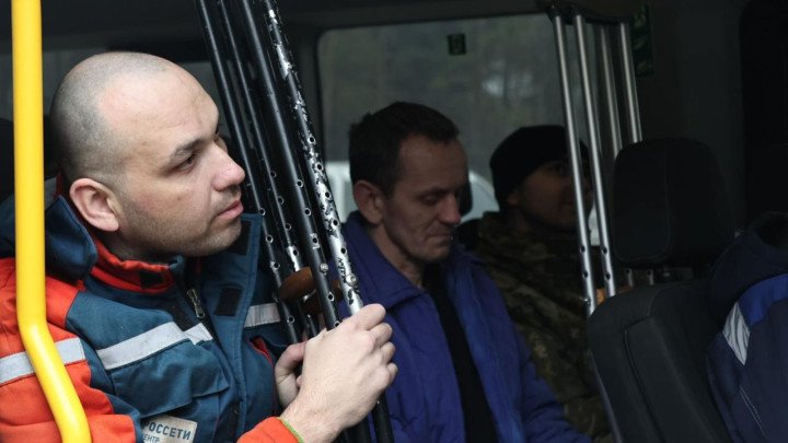 A recently freed Ukrainian captive. (Source: Volodymyr Zelenskyy / Telegram) A recently freed Ukrainian captive. (Source: Volodymyr Zelenskyy / Telegram)