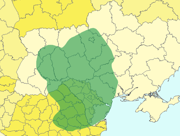 Map showing the approximate maximal extent of the Trypillia culture (all periods), overlaid on contemporary borders. (Source: Wikimedia) Map showing the approximate maximal extent of the Trypillia culture (all periods), overlaid on contemporary borders. (Source: Wikimedia)
