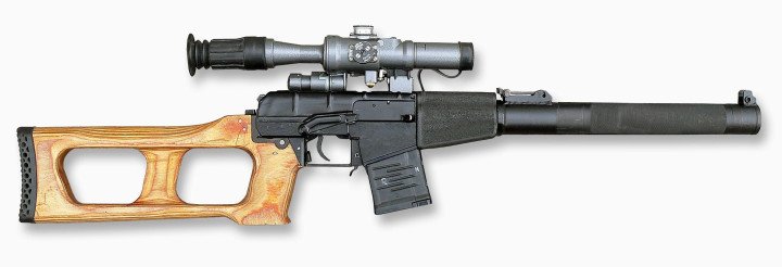 A VSS Vintorez suppressed sniper rifle, developed by Russia’s TsNIITochMash and widely used by Russian Spetsnaz units. (Source: Wikimedia Commons) A VSS Vintorez suppressed sniper rifle, developed by Russia's TsNIITochMash and widely used by Russian Spetsnaz units. (Source: Wikimedia Commons)