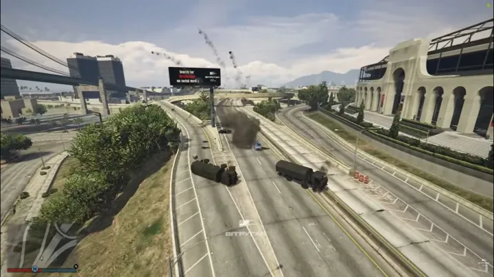 FPV drone simulator footage from WeTrueGun’s custom GTA V-based training environment, designed to simulate urban combat scenarios for Ukrainian drone operators. (Source: WeTrueGun)