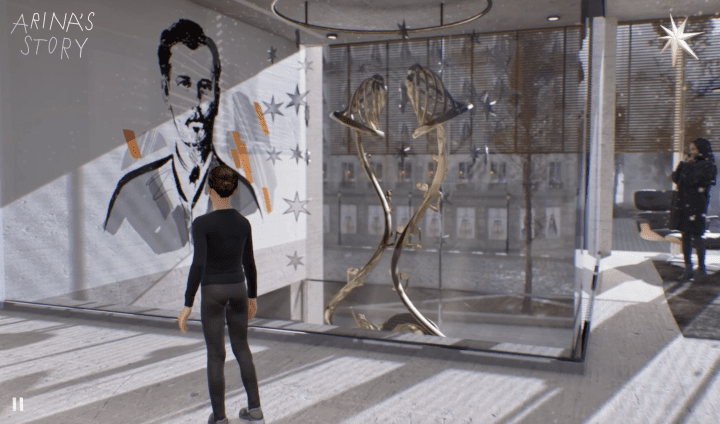 Screenshot from an innovative immersive documentary project Arina’s Story. (Source: United24) Screenshot from an innovative immersive documentary project Arina’s Story. (Source: United24)