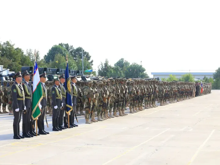 Russia–Uzbekistan joint military drills Hamkorlik-2025, July 2025. (Source: Uzbekistan Ministry of Defense) Russia–Uzbekistan joint military drills Hamkorlik-2025, July 2025. (Source: Uzbekistan Ministry of Defense)