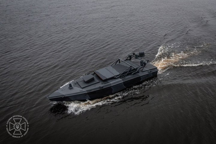 El dron naval ucraniano "Sea Baby" actualizado. (Fuente: SBU)