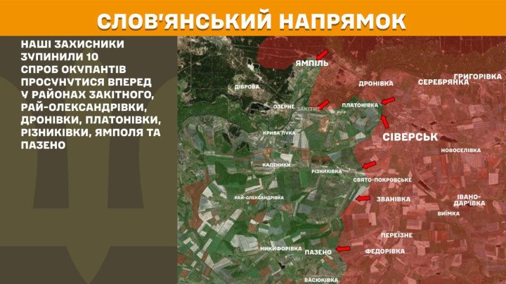 mapa frente guerra rusia ucrania sector sloviansk avances rusos detenidos donetsk