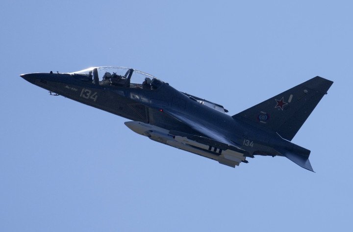 A Yakovlev Yak-130 aircraft performs during the International Military-Technical Forum “Army 2022” at the Kubinka training ground near Moscow, Russia, on August 17, 2022. (Source: Getty Images) A Yakovlev Yak-130 aircraft performs during the International Military-Technical Forum “Army 2022” at the Kubinka training ground near Moscow, Russia, on August 17, 2022. (Source: Getty Images)