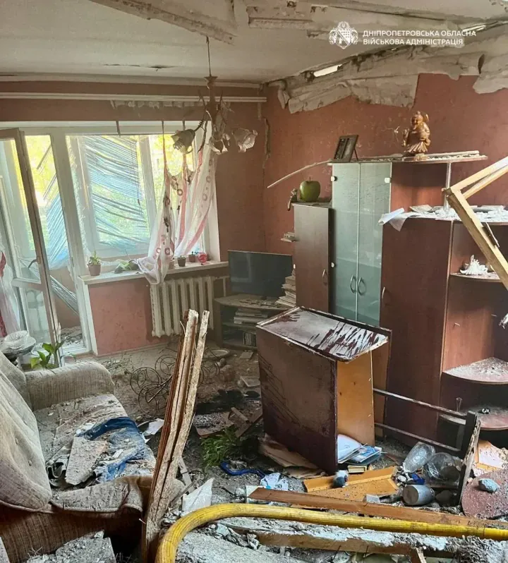 Consequences of the attack on Dnipro. (Source: Dnipropetrovsk Regional Military Administration)