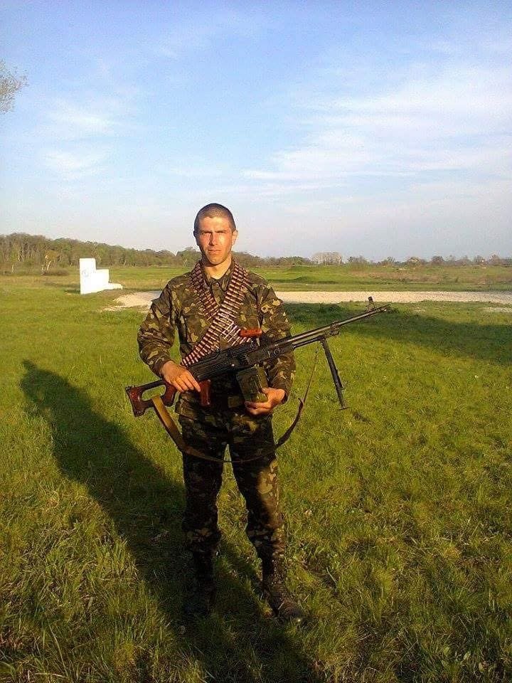 Vasyl during his military service in Ukraine's Donetsk region in 2014. (Source: Maryna's personal archive)