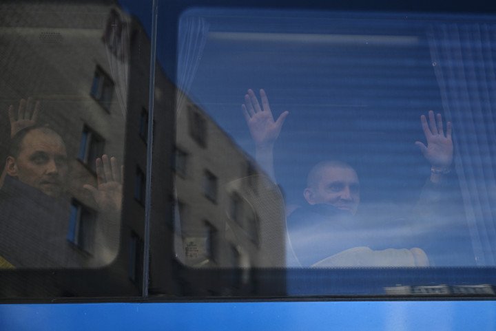 Ukrainian POWs react inside a bus upon arrival after a prisoner exchange in the Chernihiv region on May 23, 2025, amid the Russian invasion of Ukraine. (Photo: GENYA SAVILOV/AFP via Getty Images) Ukrainian POWs react inside a bus upon arrival after a prisoner exchange in the Chernihiv region on May 23, 2025, amid the Russian invasion of Ukraine. (Photo: GENYA SAVILOV/AFP via Getty Images)