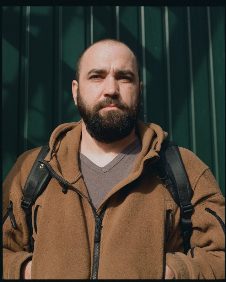 Hrusha, a UAV in the 38 Marine Brigade and former road construction worker from Pokrovsk, has 46 confirmed drone-on-drone kills, far surpassing the average. Among the first to target reconnaissance drones like the Russian ZALA KUB, he attributes his precision to years of fishing. “It’s all about catching,” he says, applying his instincts to drone piloting. (Photo: Lucile Brizard) Hrusha, a UAV in the 38 Marine Brigade and former road construction worker from Pokrovsk, has 46 confirmed drone-on-drone kills, far surpassing the average. Among the first to target reconnaissance drones like the Russian ZALA KUB, he attributes his precision to years of fishing. “It’s all about catching,” he says, applying his instincts to drone piloting. (Photo: Lucile Brizard)