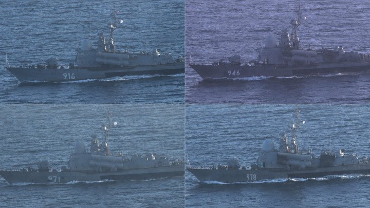 Russian missile corvettes detected near Japan’s territorial waters on August 14, 2026. (Source: Japan Ministry of Defense) Russian missile corvettes detected near Japan’s territorial waters on August 14, 2026. (Source: Japan Ministry of Defense)
