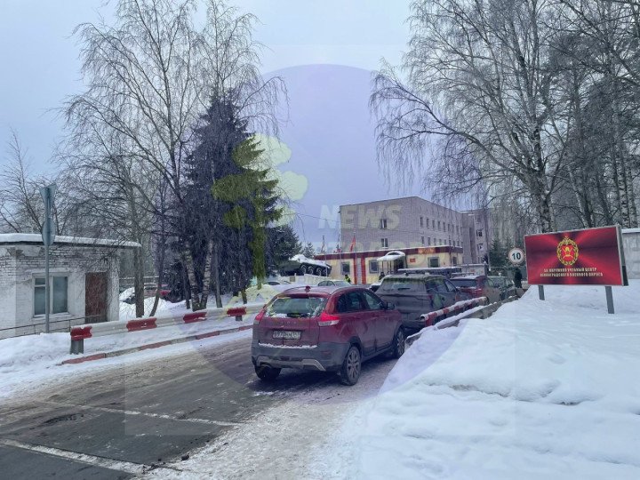 Entrance to the 56th Guards District Training Center of the Leningrad Military District in Sertolovo, where an explosion was reported on February 17, 2026. (Source: Astra)