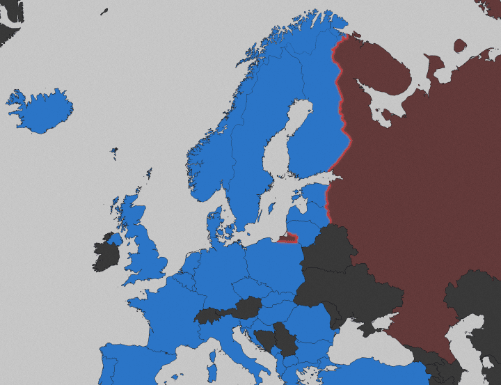 Map of NATO members sharing an immediate border with Russia. (Credit: UNITED24 Media) Map of NATO members sharing an immediate border with Russia. (Credit: UNITED24 Media)