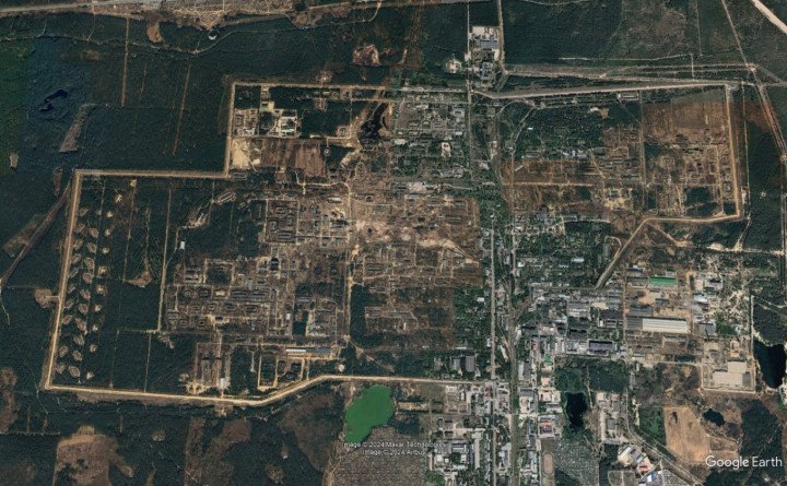 The Sverdlov plant, Dzerzhinsk, Russia. (Source: Defense Express/Google Earth) The Sverdlov plant, Dzerzhinsk, Russia. (Source: Defense Express/Google Earth)