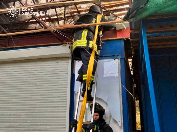 Russian forces launced massive artillery attack on Kherson, Ukraine on October 31, 2025. (Source: SES)