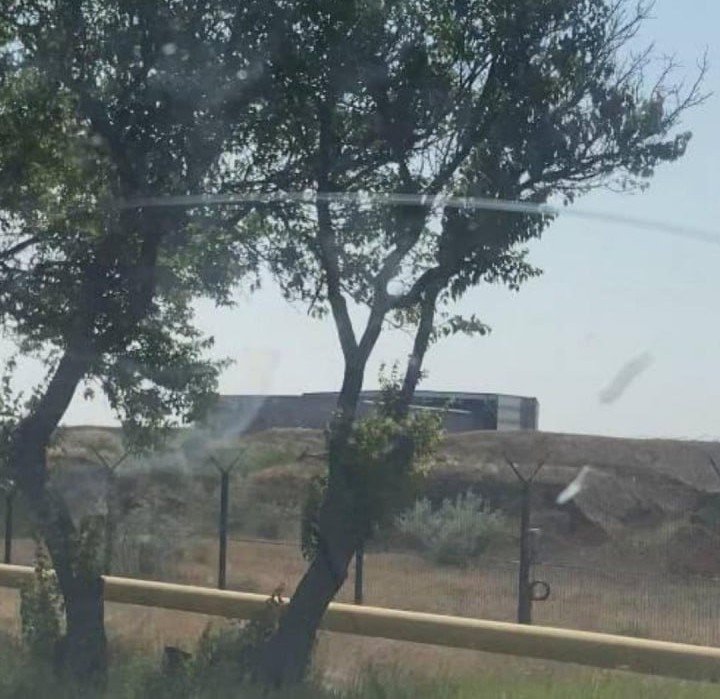 Aircraft shelters at Russia’s Saky Air Base in temporarily occupied Crimea. (Source: ATESH) Aircraft shelters at Russia's Saky Air Base in temporarily occupied Crimea. (Source: ATESH)