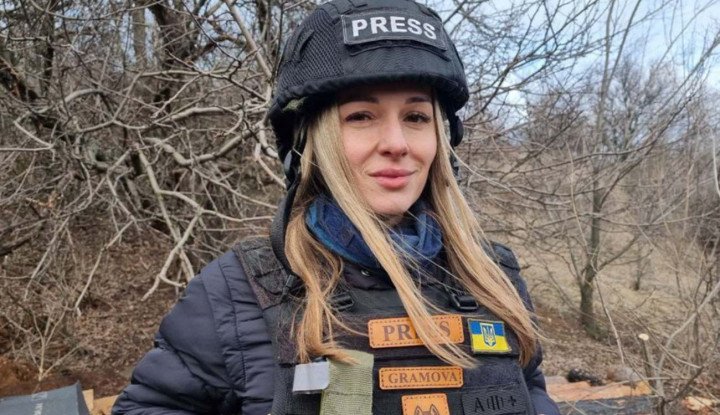 A photo of journalist Alyona Gramova who was killed by Russia’s drone attack on a gas station in Kramatorsk, Donetsk region, Ukraine, on October 3, 2025. Open source photo.