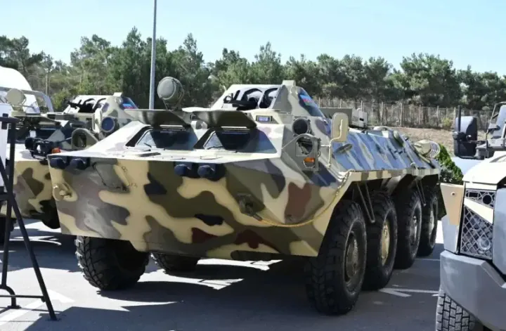 Vehículo blindado de transporte de tropas BTR-80 de Azerbaiyán. Foto ilustrativa. (Foto: Fuente abierta)