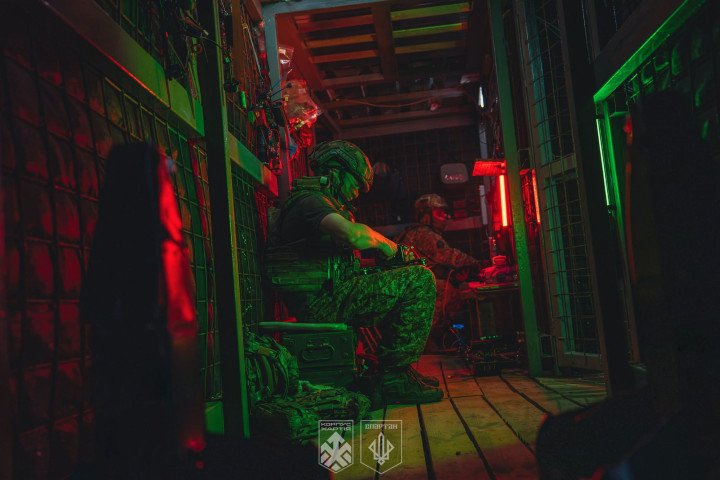 Ukrainian interceptor drone crews operate from a mobile command post in the Pokrovsk direction. (Source: Spartan Brigade) Ukrainian interceptor drone crews operate from a mobile command post in the Pokrovsk direction. (Source: Spartan Brigade)