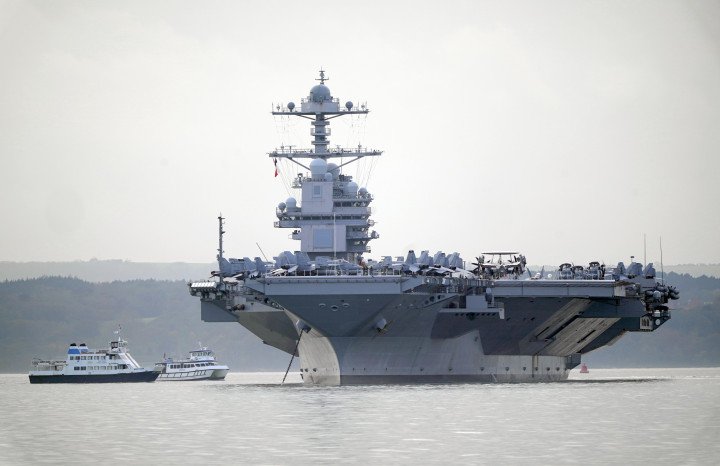 USS Gerald R. Ford anchored off the UK coast during its maiden deployment in 2022. (Photo: Getty Images) USS Gerald R. Ford anchored off the UK coast during its maiden deployment in 2022. (Photo: Getty Images)