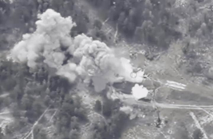 The Ukrainian Air Force struck a command post of the Russian 81st Self-Propelled Artillery Regiment in the temporarily occupied Kherson region on April 7. (Source: the General Staff of the Armed Forces of Ukraine/X) The Ukrainian Air Force struck a command post of the Russian 81st Self-Propelled Artillery Regiment in the temporarily occupied Kherson region on April 7. (Source: the General Staff of the Armed Forces of Ukraine/X)