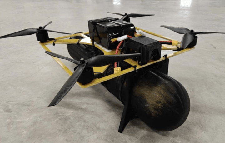 An image of the Russian FPV drone Prince Vandal of Novgorod (KVN). Source: Research and production center “Ushkuynyk.”