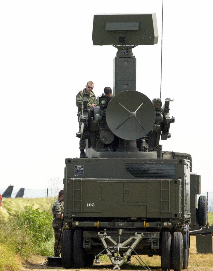 French soldiers set up a ground air Crotale NG defense battery at a location kept secret on the Normand coast 02 June 2004, four days before the international commemorations marking the 60th anniversary of the Normandy landings during WWII. (Photo: Joel Saget via Getty Images)