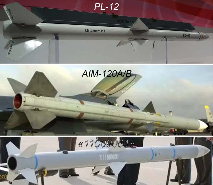 Visual comparison of PL-12, AIM-120A/B, and North Korea’s new air-to-air missile. (Source: KCNA) Visual comparison of PL-12, AIM-120A/B, and North Korea’s new air-to-air missile. (Source: KCNA)