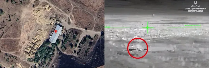 Un almacén de suministros ruso cerca de Luhansk fue destruido por las Fuerzas Especiales de Ucrania. (Fuente: MIlitarnyi) Un almacén de suministros ruso cerca de Luhansk fue destruido por las Fuerzas Especiales de Ucrania. (Fuente: MIlitarnyi)