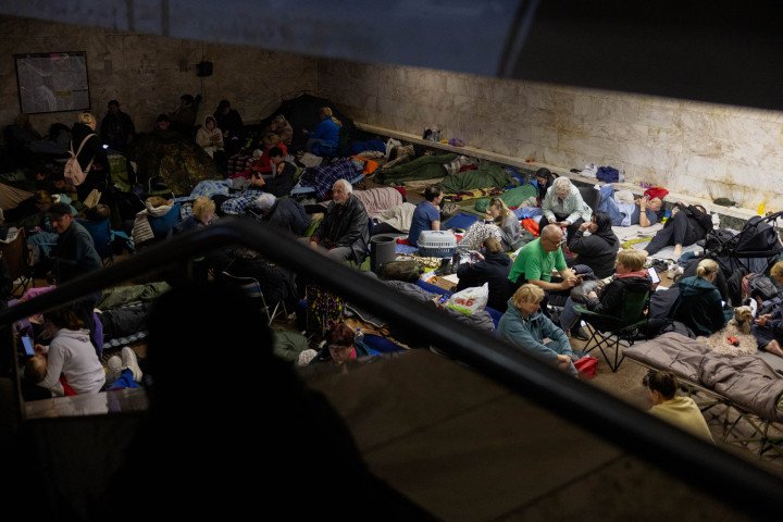 People take shelter at a metro station during an air alarm in Kyiv on June 2, 2026. (Source: Getty Images) People take shelter at a metro station during an air alarm in Kyiv on June 2, 2026.