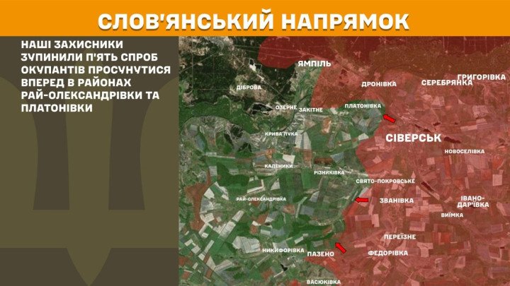 mapa sloviansk ataques rusos rai oleksandrivka platonivka combates frente este ucrania guerra abril 2026 linea del frente ofensiva rusa detenida