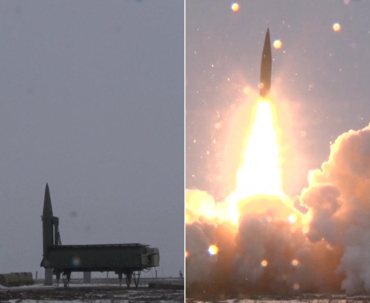 The only publicly known images purportedly showing the launch of the Iskander‑1000 missile. (Photo: Defense Express)