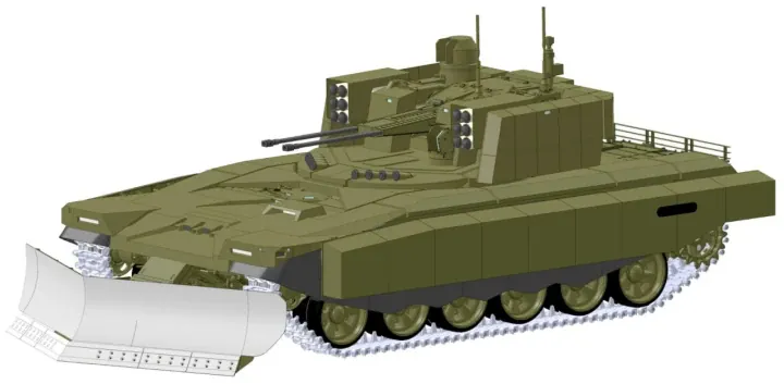 Shturm robotic assault vehicle on T-72 base. (Source: Andrei\_bt) Shturm robotic assault vehicle on T-72 base. (Source: Andrei\_bt)