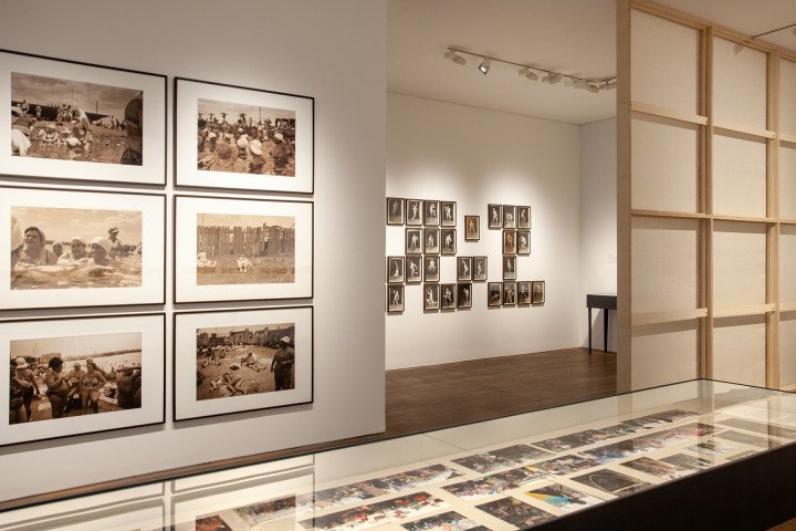 Installation view of Boris Mikhailov: Ukrainian Diary, at The Photographer’s Gallery in London. (Image: The Photographer’s Gallery)