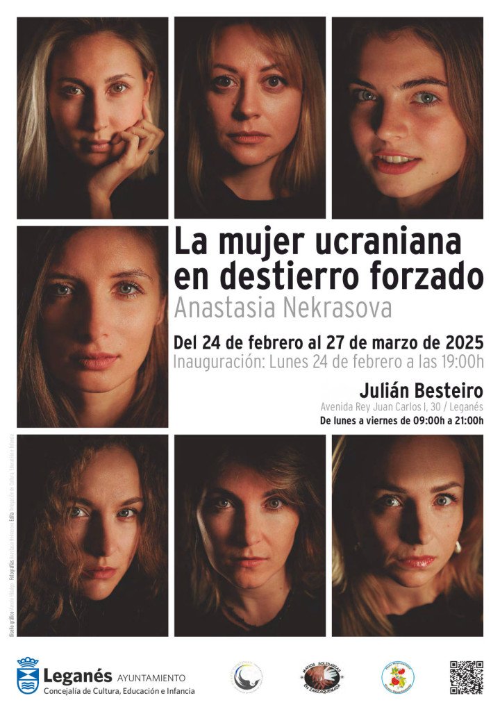 Un cartel para el proyecto fotográfico en Leganés, España de Anastasia Nekrasova (Fuente: El Ayuntamiento de Leganés)