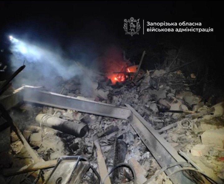 The aftermath of Russia’s strike on the Zaporizhzhia region, May 30-31, 2025. (Source: Zaporizhzhia region military administration) The aftermath of Russia’s strike on the Zaporizhzhia region, May 30-31, 2025. (Source: Zaporizhzhia region military administration)
