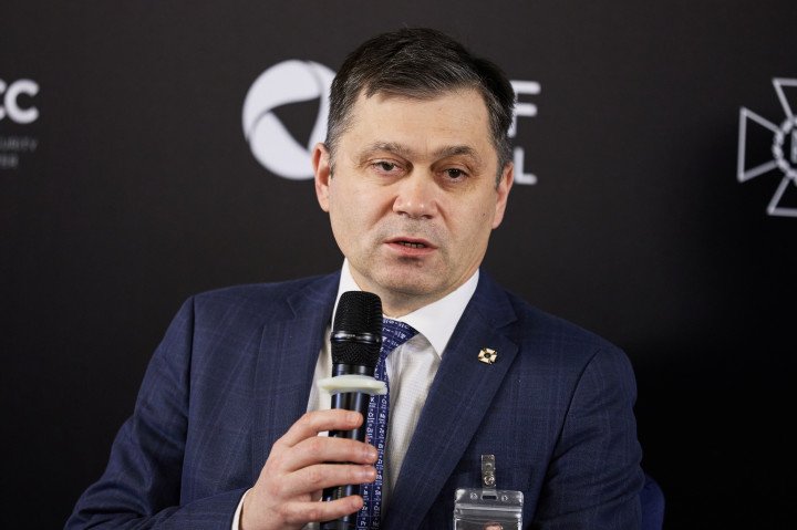Oleksandr Potii, Head of the State Service of Special Communications and Information Protection of Ukraine, speaks during discussion “Strengthening The Resilience Of The National Cyber Security System Through Education And Capacity Building” on February 7, 2024 in Kyiv, Ukraine. (Photo: hurricanehank via Getty) Oleksandr Potii, Head of the State Service of Special Communications and Information Protection of Ukraine, speaks during discussion “Strengthening The Resilience Of The National Cyber Security System Through Education And Capacity Building” on February 7, 2024 in Kyiv, Ukraine. (Photo: hurricanehank via Getty)
