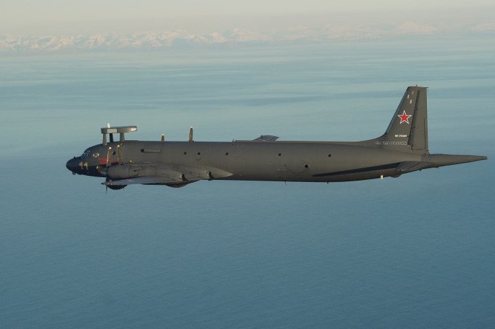 Russian Ilyushin Il-38 maritime patrol aircraft flying near Norwegian airspace. (Source: Norwegian Armed Forces)