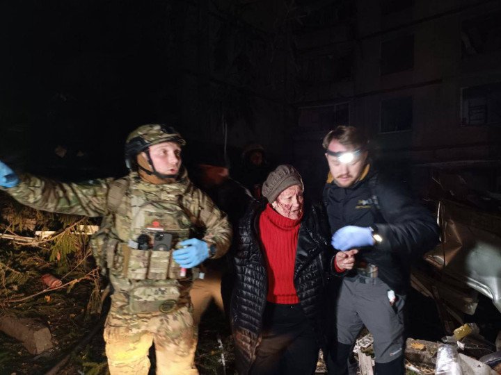 The aftermath of a strike on a residential building in Kharkiv. (Source: Oleh Syniehubov) The aftermath of a strike on a residential building in Kharkiv. (Source: Oleh Syniehubov)