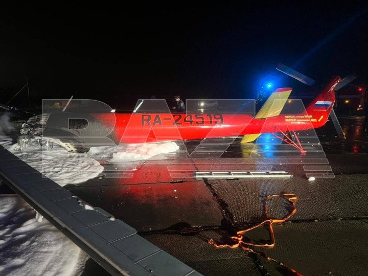 Russian Mi-8 helicopter after the arson. (Source: Russian Telegram channels) Russian Mi-8 helicopter after the arson. (Source: Russian Telegram channels)