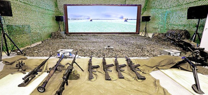 Weapons used with Russia’s TEST virtual military training system developed by RusBITech. (Source: Dossier Center/RusBITech) Weapons used with Russia’s TEST virtual military training system developed by RusBITech. (Source: Dossier Center/RusBITech)